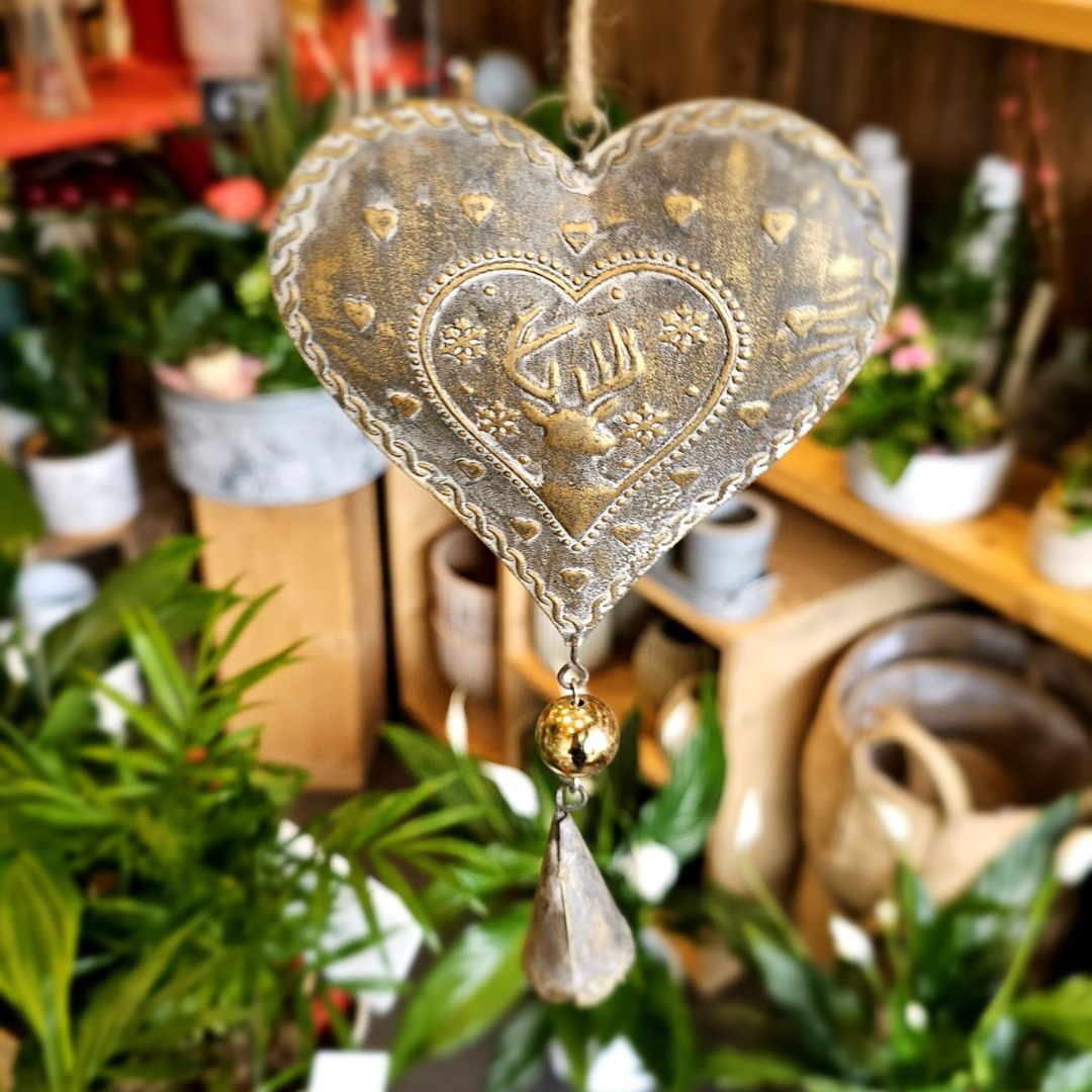 Coeur Décoratif avec Tête de Cerf - Une Fleur m'a dit (4)